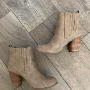 Madden Girl Taupe Ankle Booties